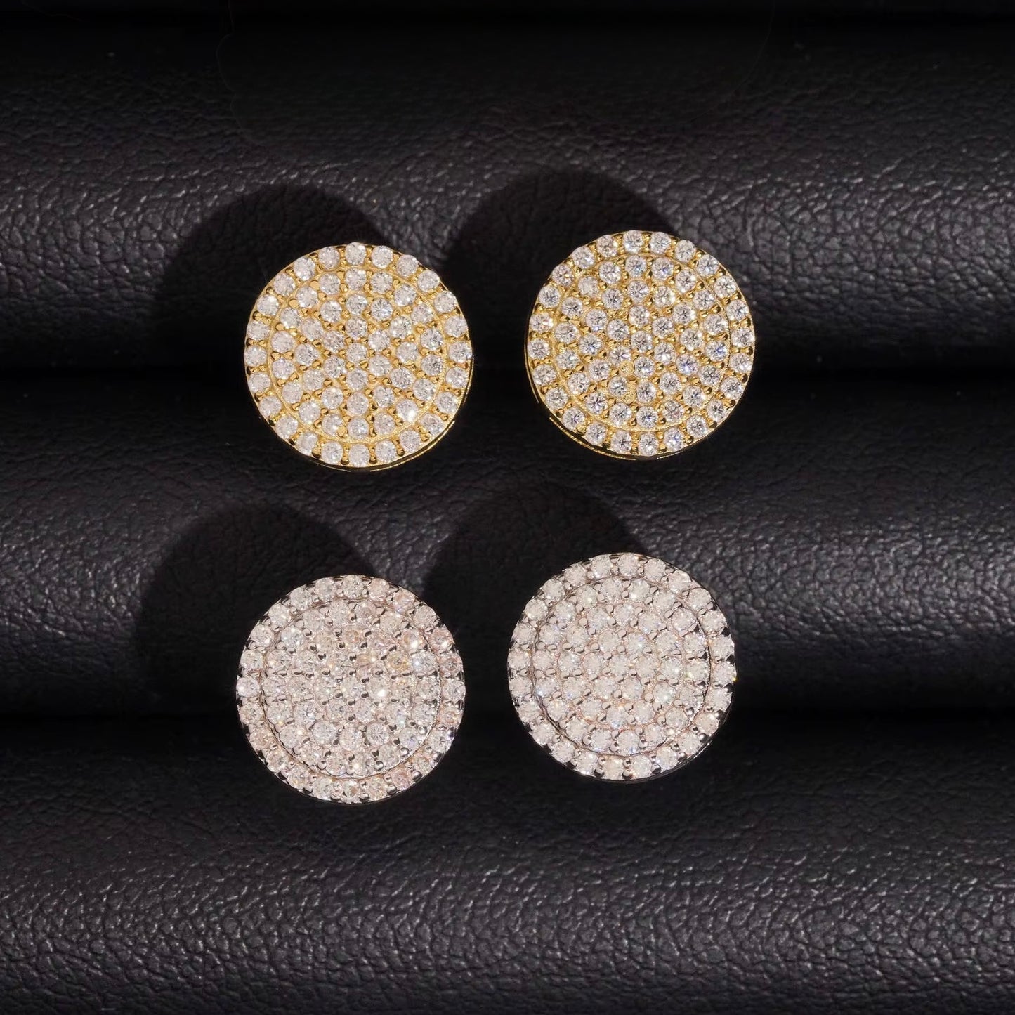 10mm BIG Cluster Stud Earrings | VVS