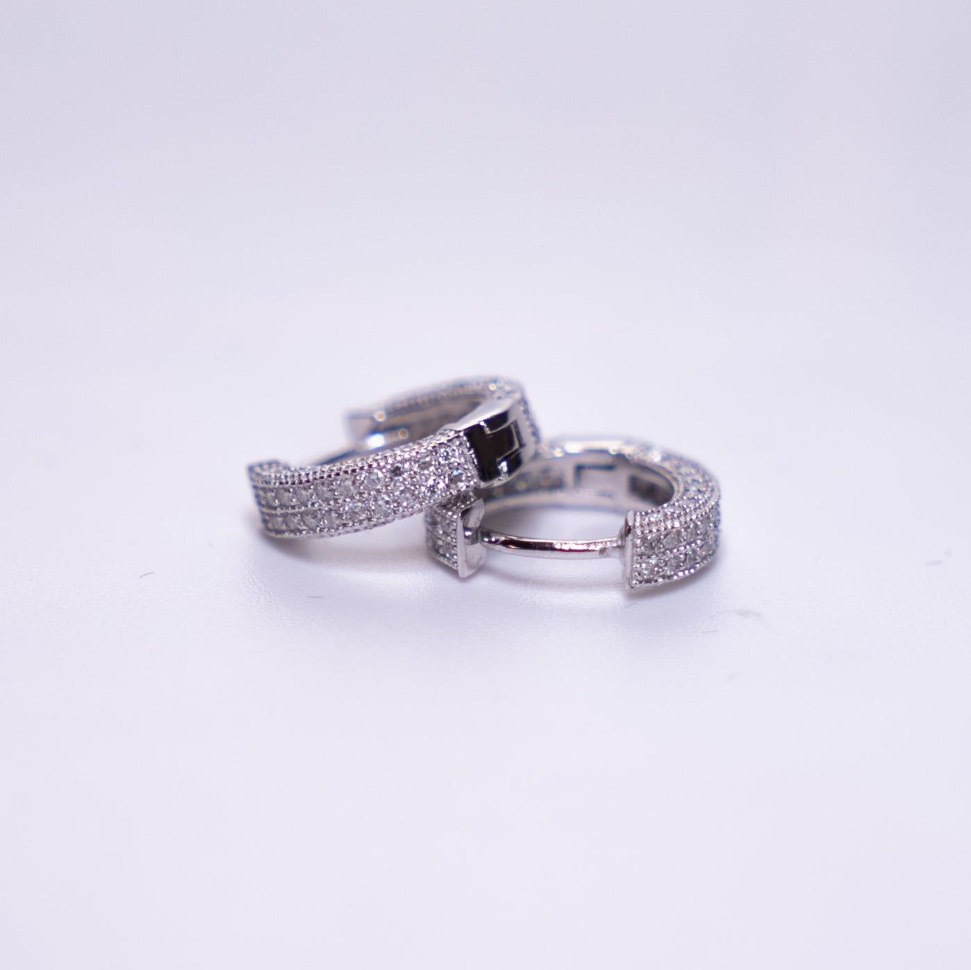 Iced Out Hoop Earrings | VVS