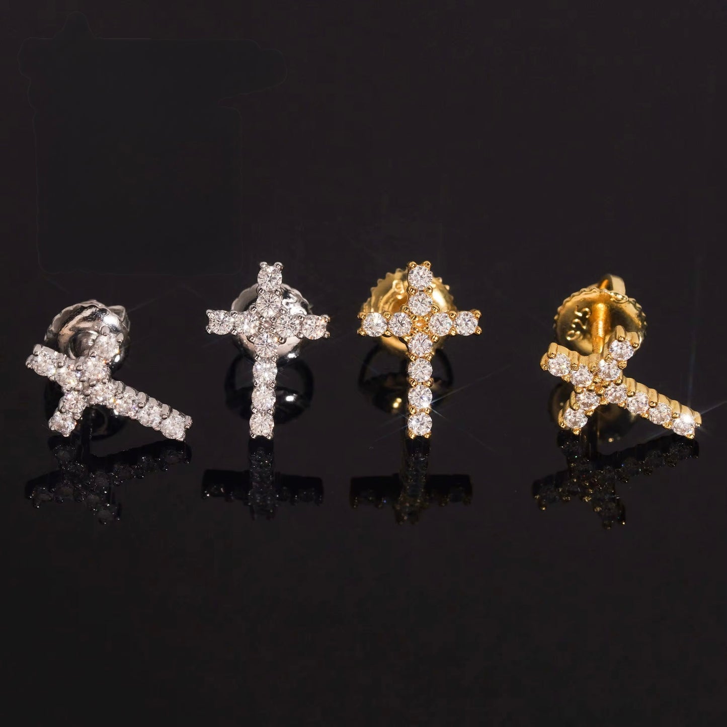 Mini Cross Studs | VVS