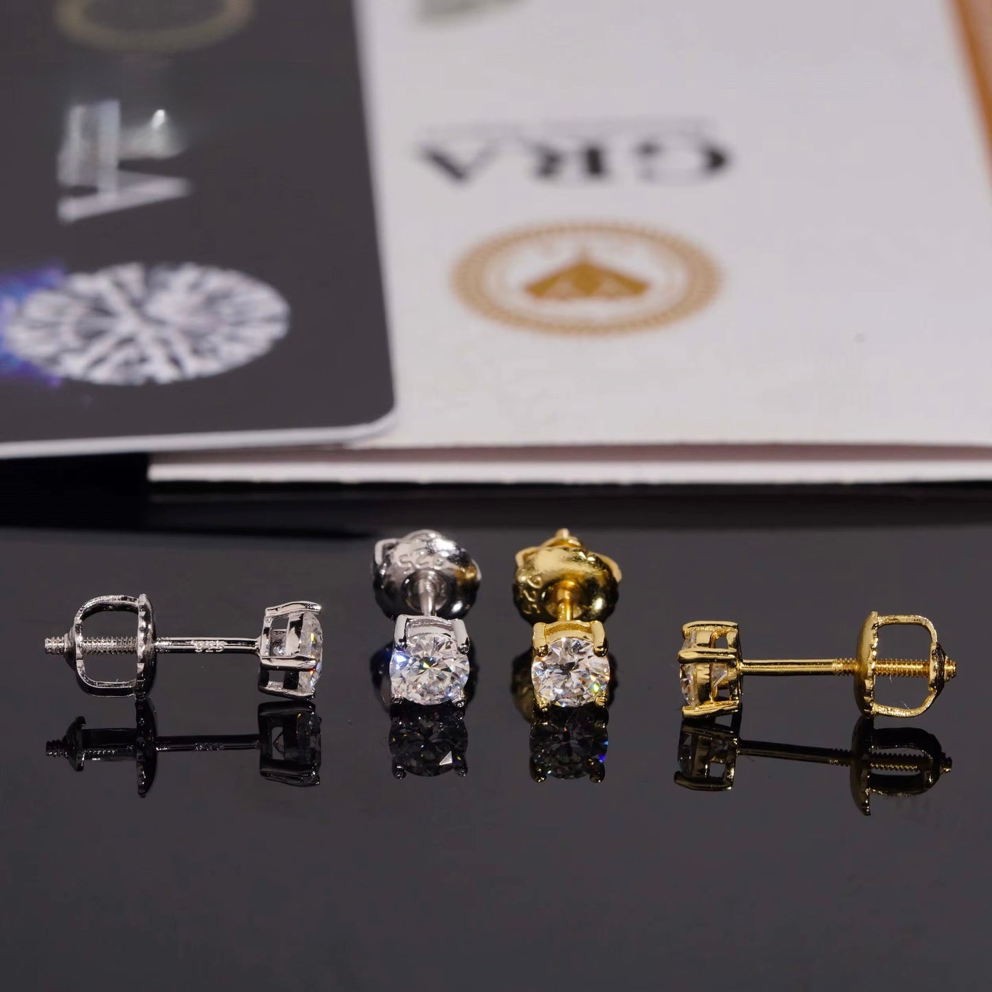 Stud Earrings | Multiple Sizes | VVS