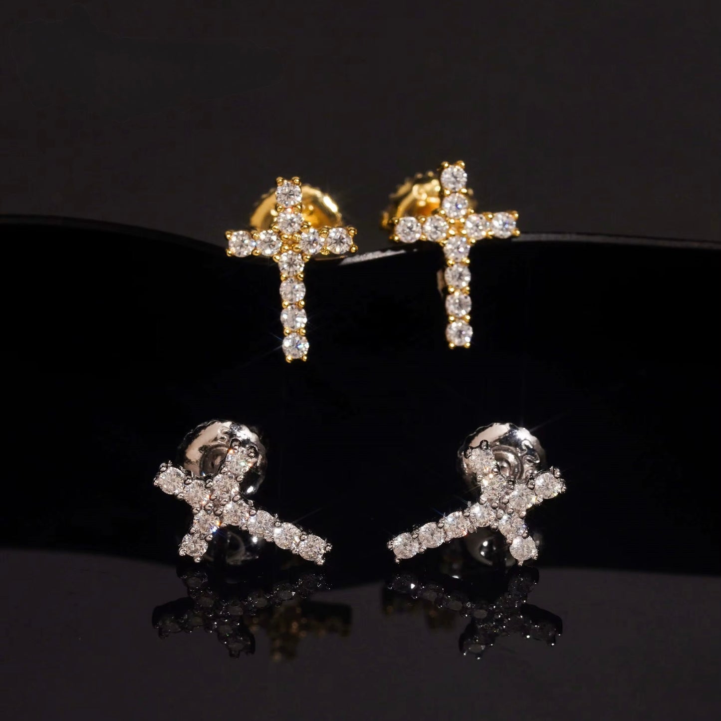 Mini Cross Studs | VVS
