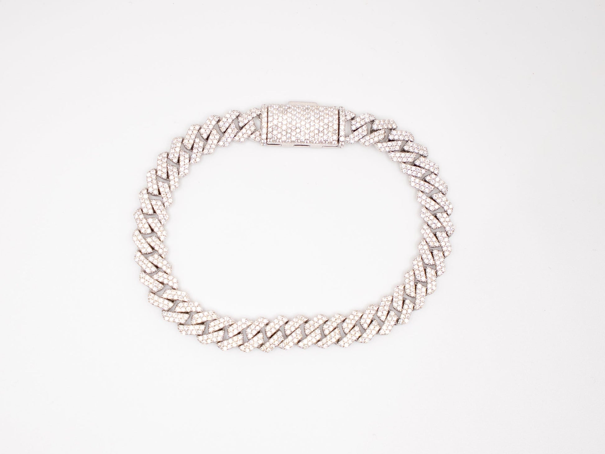King Jewels 8mm Iced Cuban Bracelet | VVS