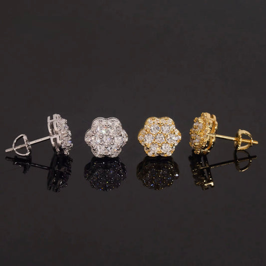 Clover Cluster Earring | Screwback | VVS