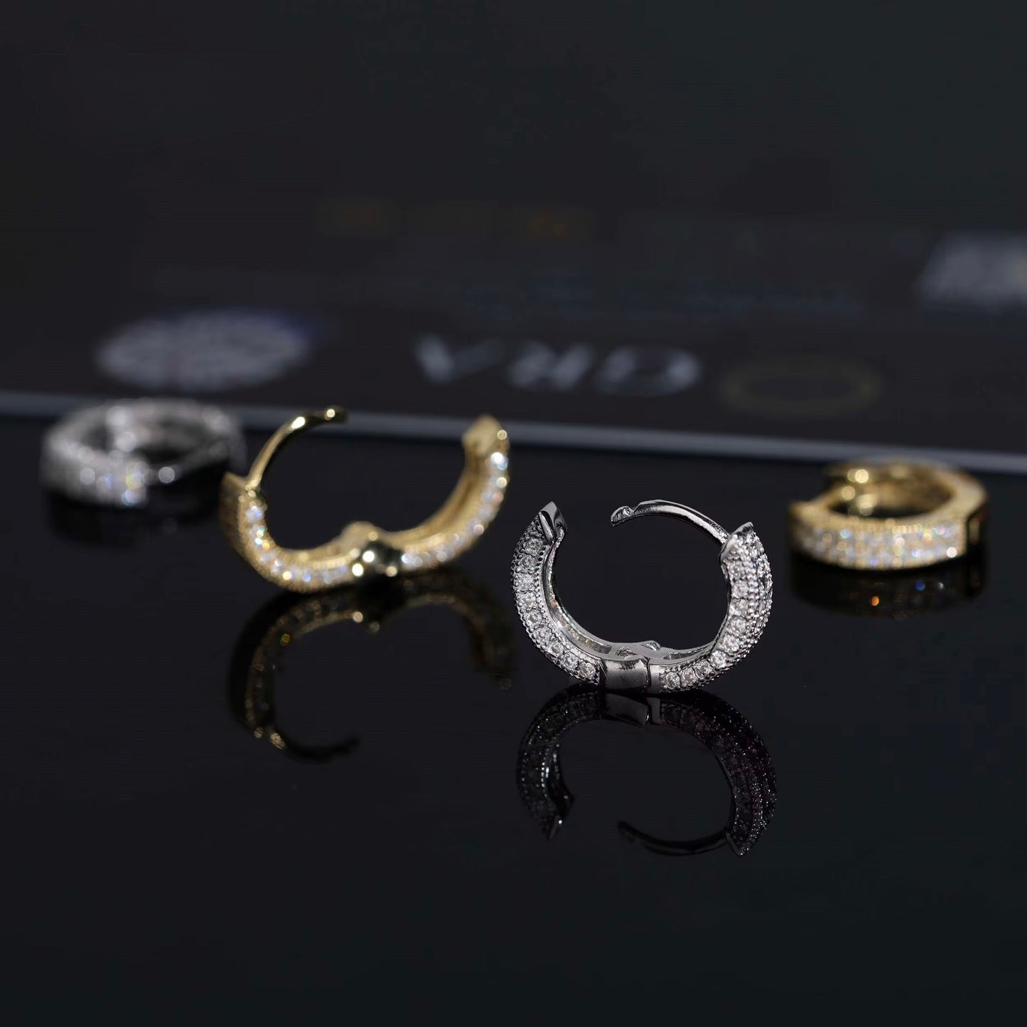Iced Out Hoop Earrings | VVS