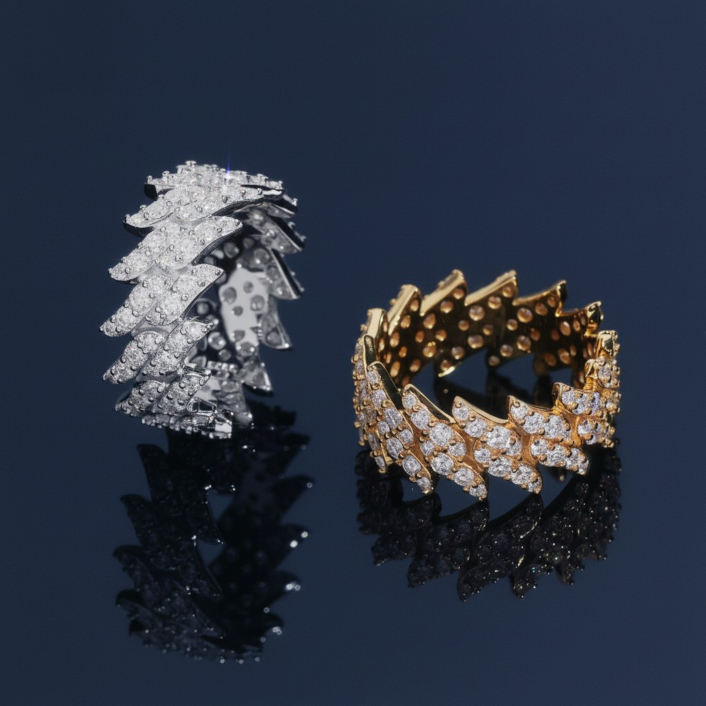 Thorns Ring | 925 Silver | VVS Moissanite | Passes Diamond Tester