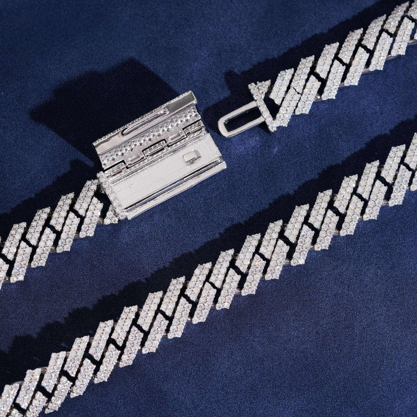 12mm Miami Cuban Bracelet | 925 Silver | VVS Moissanite | Passes Diamond Tester