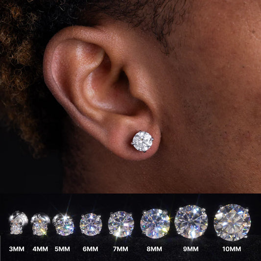 Stud Earrings | Multiple Sizes | VVS